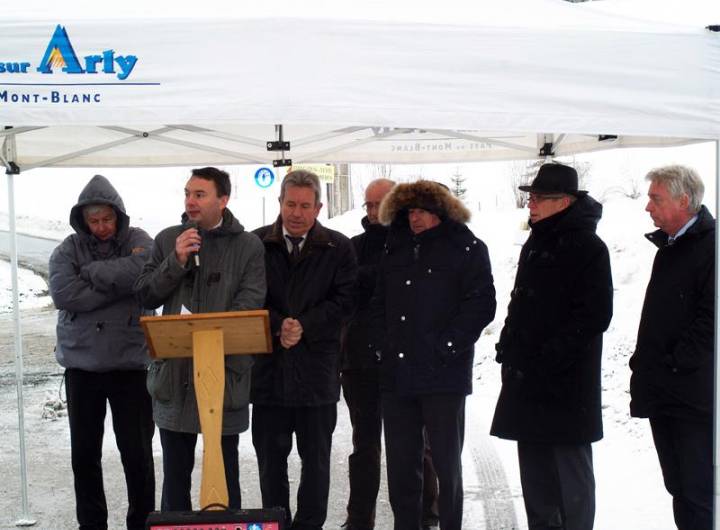 Inauguration du pont de la Rosière le 2 février 2013 - Sylvie Bessy ou David Morineau