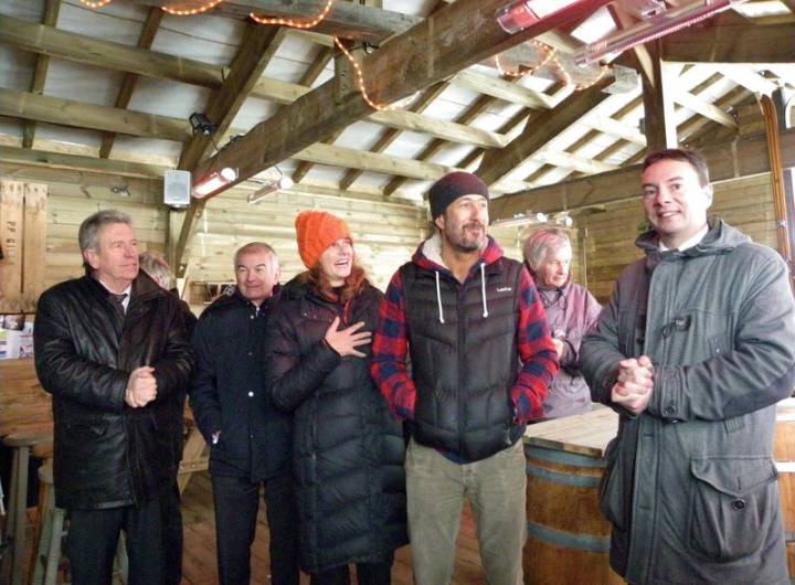 Inauguration du pont de la Rosière le 2 février 2013 - Sylvie Bessy ou David Morineau