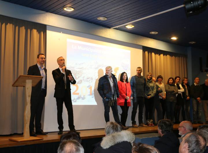 Vœux du maire à la salle des fêtes de Belambra le 23 janvier 2019 - Céline Combes