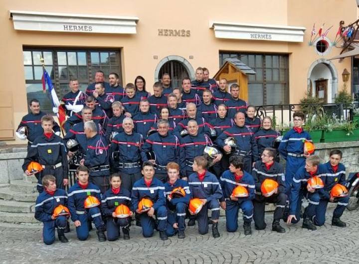 Nomination de Marc Joguet à la tête du Centre de secours de Megève/Praz-sur-Arly en mai 2019 - C. Bibollet/Yann Jaccaz