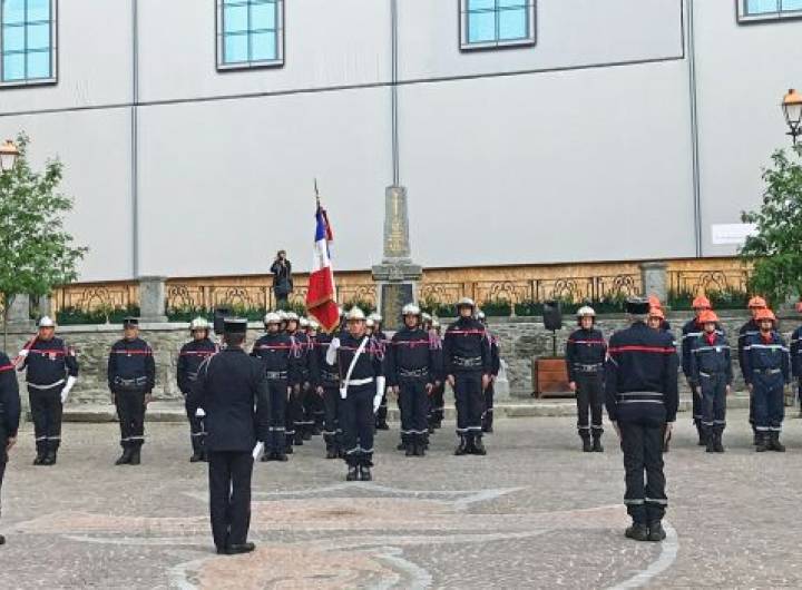 Nomination de Marc Joguet à la tête du Centre de secours de Megève/Praz-sur-Arly en mai 2019 - C. Bibollet/Yann Jaccaz