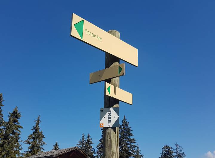 Sentier des Tendues : signalétique