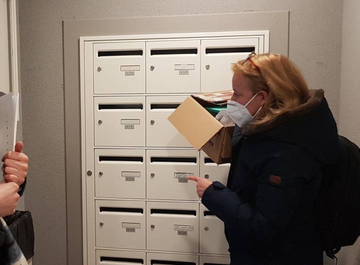 Chalet Sylvand : accueil de la locataire Alice Petit le 18 décembre 2020