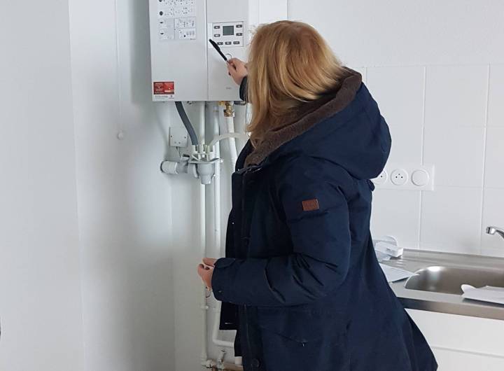 Chalet Sylvand : accueil de la locataire Alice Petit le 18 décembre 2020