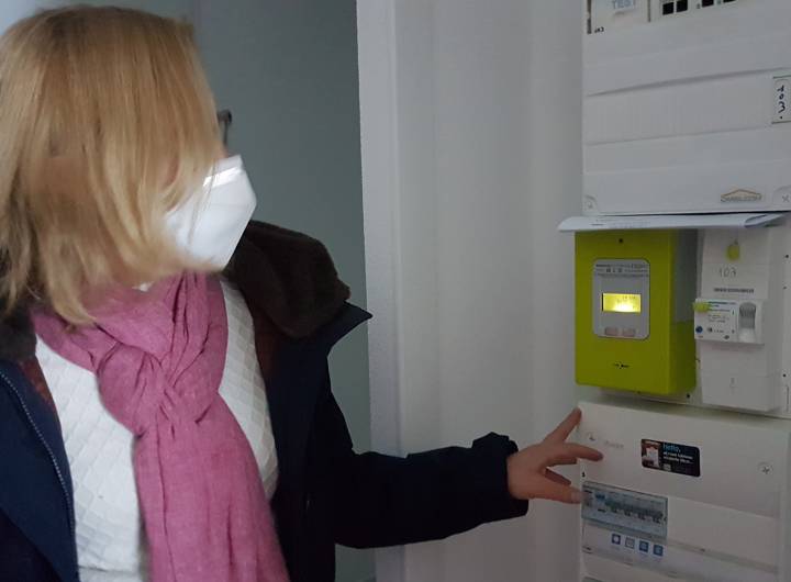 Chalet Sylvand : accueil de la locataire Alice Petit le 18 décembre 2020