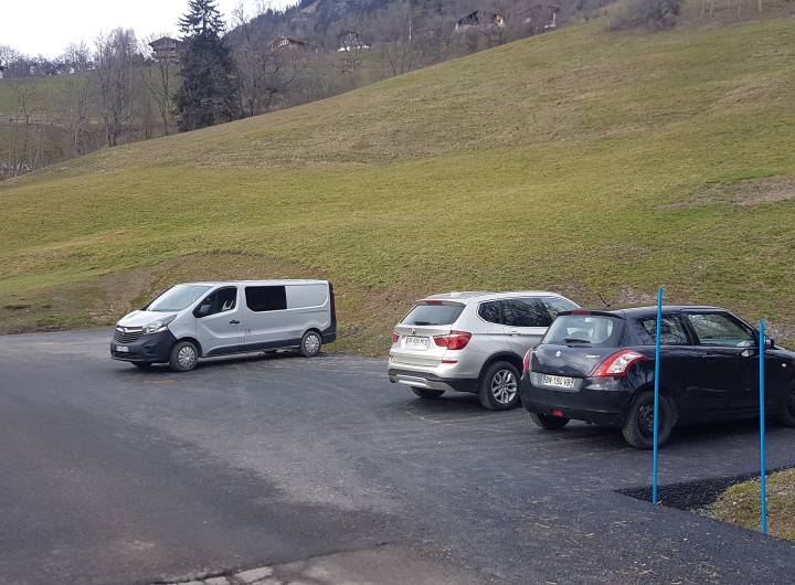 Parking de la Tonnaz, pris en photo le 2 janvier 2023 - Marie-Anaïs Lien