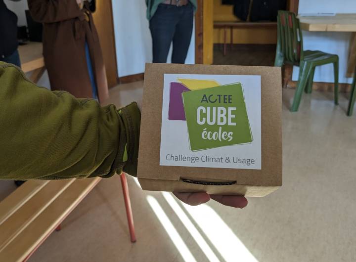 Présentation du concours CUBE.Ecoles à l'école des Éterlous, le 13 mars 2023