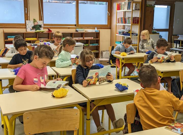 Présentation du tome 3 de la BD Les aventures de Quentin et Louis à l'école primaire des Éterlous, le 30 juin 2023 - Marie-Anaïs Lien