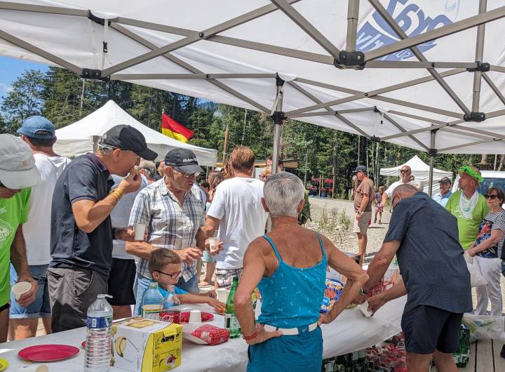 Inauguration du plan d'eau de Praz, le 8 juillet 2023