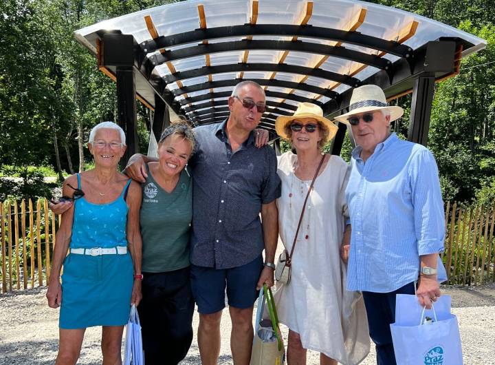 Inauguration du plan d'eau de Praz, le 8 juillet 2023