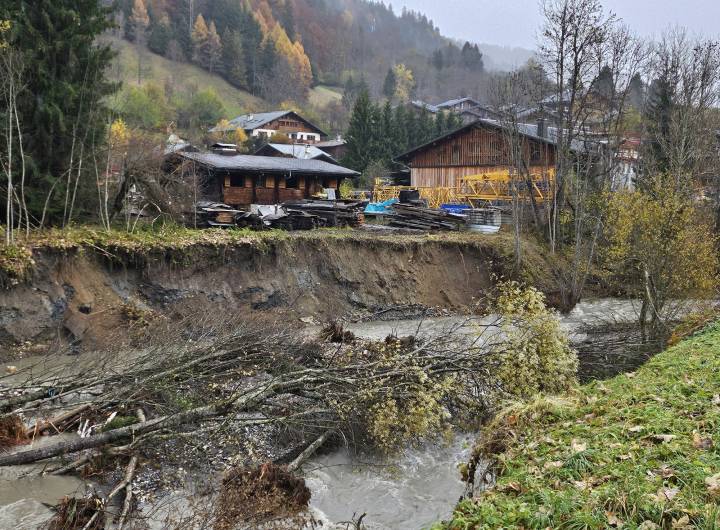 Dégâts des pluies torrentielles du 14 novembre 2023, à Praz - Jean-Paul Jaccaz