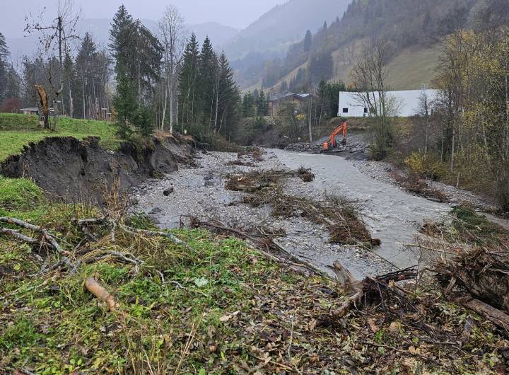 Dégâts des pluies torrentielles du 14 novembre 2023, à Praz - Jean-Paul Jaccaz