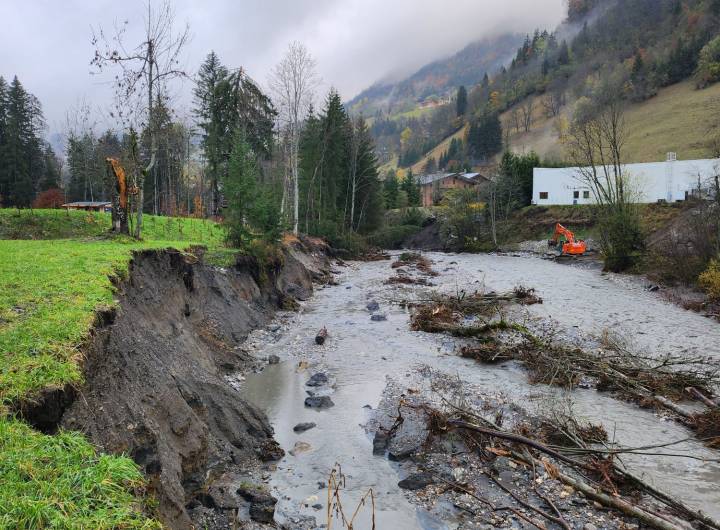 Dégâts des pluies torrentielles du 14 novembre 2023, à Praz - Pierre Bessy