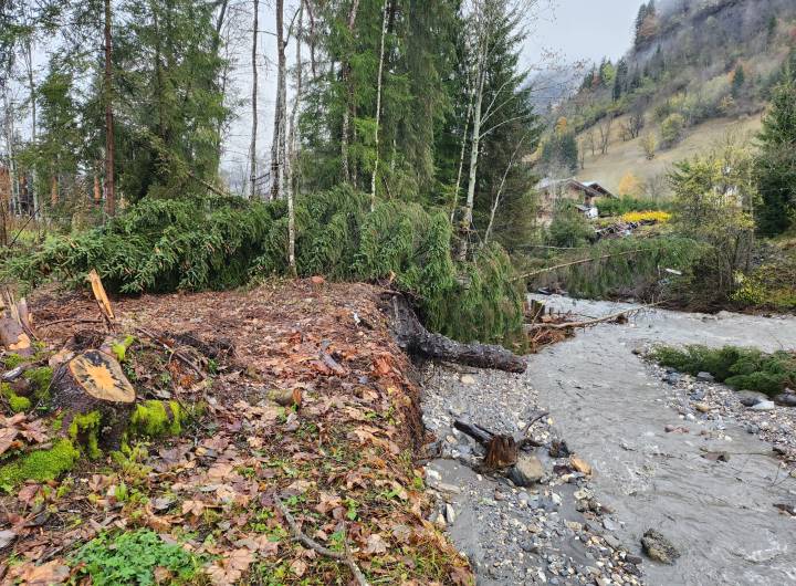 Dégâts des pluies torrentielles du 14 novembre 2023, à Praz - Pierre Bessy