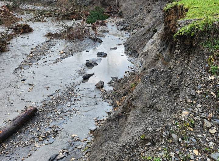 Dégâts des pluies torrentielles du 14 novembre 2023, à Praz - Pierre Bessy