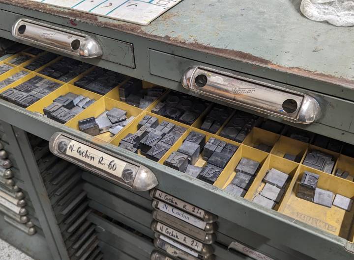 Atelier de typographie et de gravure réalisé par les CM2 le 13/06/2024 - Marie-Anaïs Lien