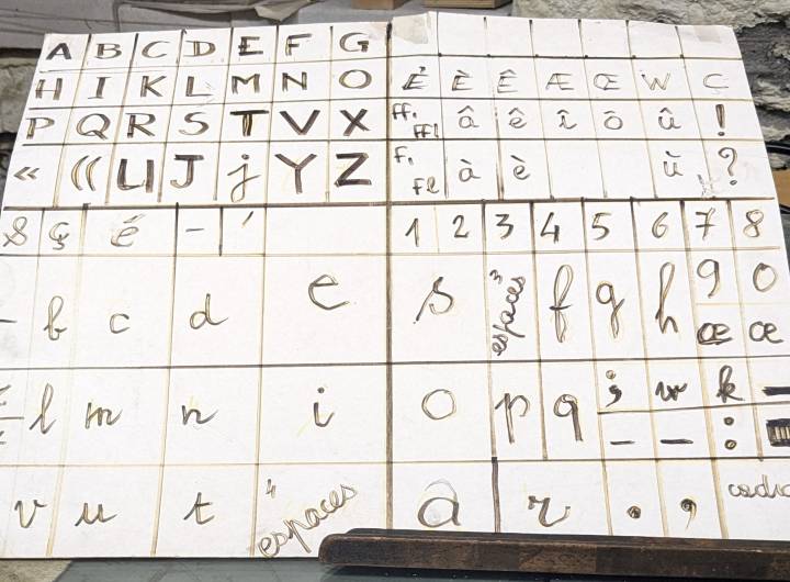 Atelier de typographie et de gravure réalisé par les CM2 le 13/06/2024 - Marie-Anaïs Lien