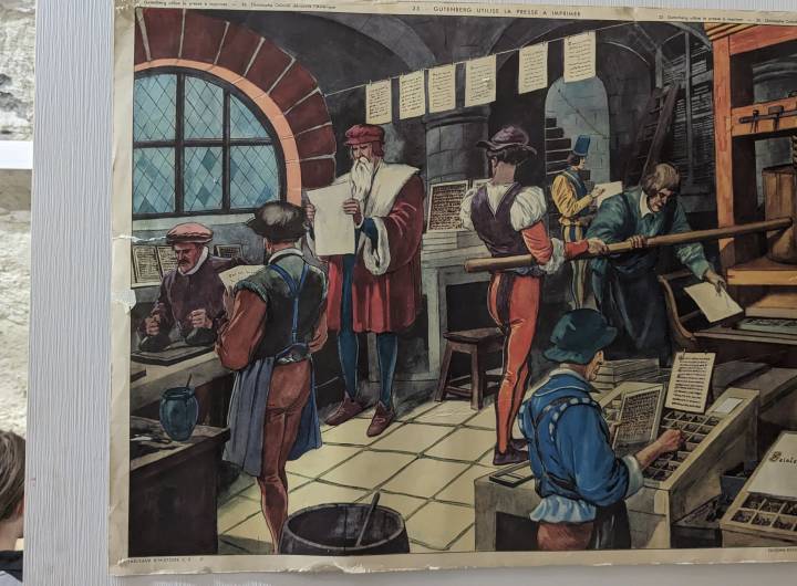 Atelier de typographie et de gravure réalisé par les CM2 le 13/06/2024 - Ma-rie-Anaïs Lien