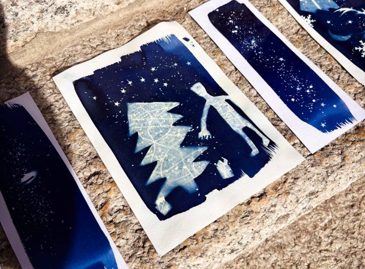 Cyanotypes des enfants – Margaux Meurisse