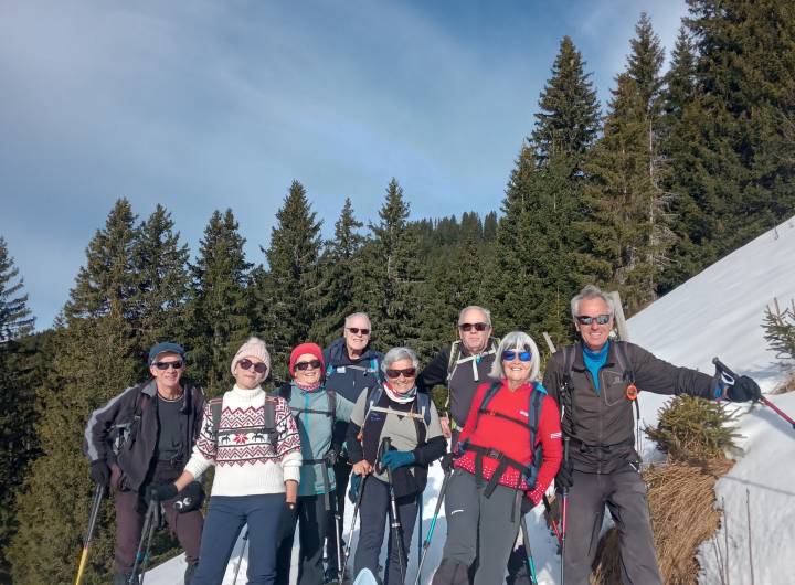Randonnée en raquettes en 2024-25 - Praz montagne