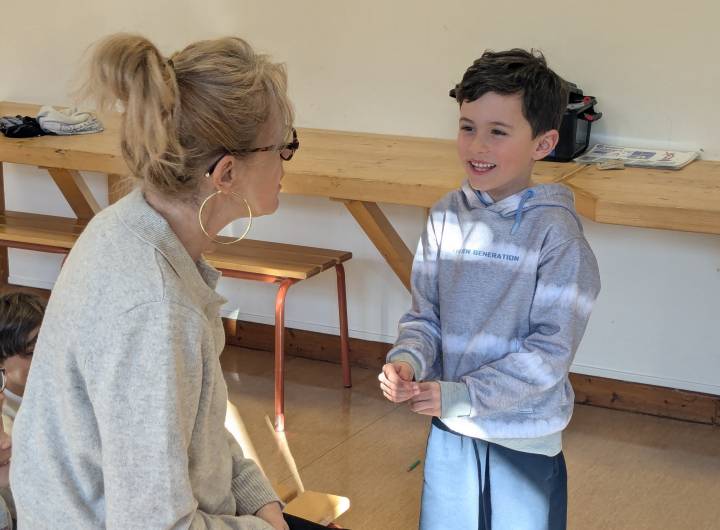 6e séance de théâtre sur 10 avec Barbara Banos le 26/02/2026 - créneau des CE1/CM1 - Marie-Anaïs Lien