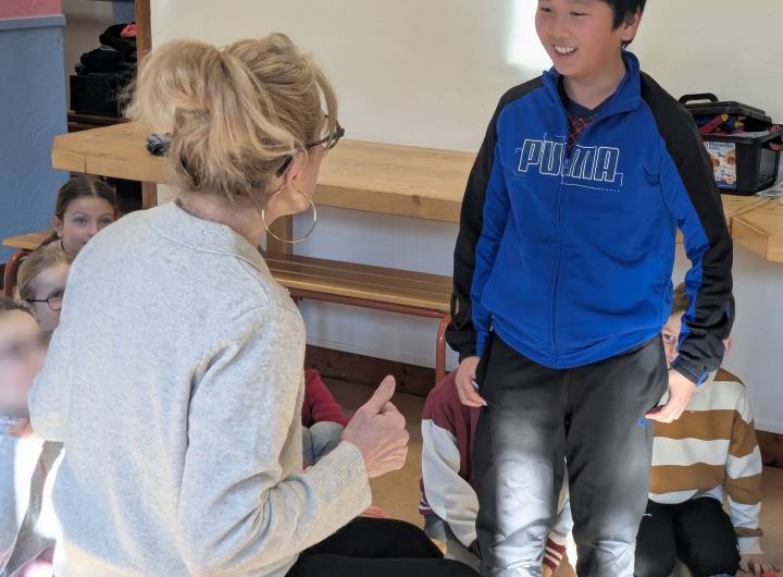 6e séance de théâtre sur 10 avec Barbara Banos le 26/02/2026 - créneau des CE1/CM1 - Marie-Anaïs Lien