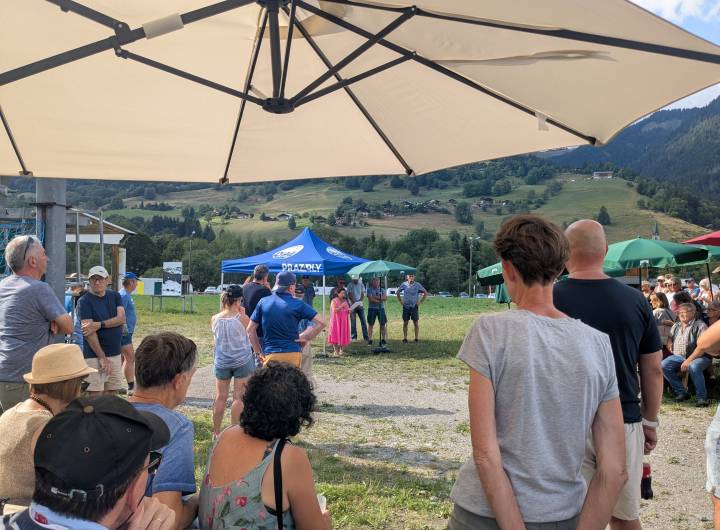Lancement officiel de la révision du projet des Varins organisé au pied du télésiège du Crêt du Midi, le mercredi 5 août 2026 - Marie-Anaïs Lien