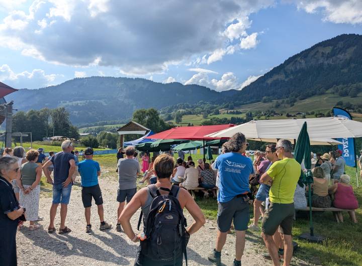 Lancement officiel de la révision du projet des Varins organisé au pied du télésiège du Crêt du Midi, le mercredi 5 août 2026 - Marie-Anaïs Lien