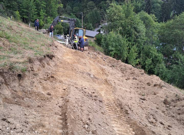 Création d'une piste d'accès au réservoir de la Côte le 10/09/2026 - Olivier Perrin