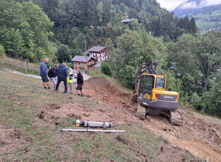 Création d'une piste d'accès au réservoir de la Côte le 10/09/2026 - Olivier Perrin