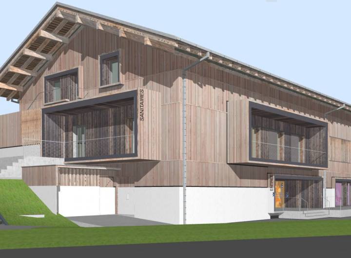 Quartier des Varins : perspective du chalet multifonction - Immalliance