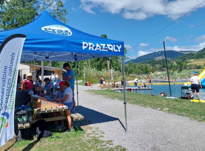 Animation au bord du lac de Praz - Caroline Gehant/Asters Cen 74