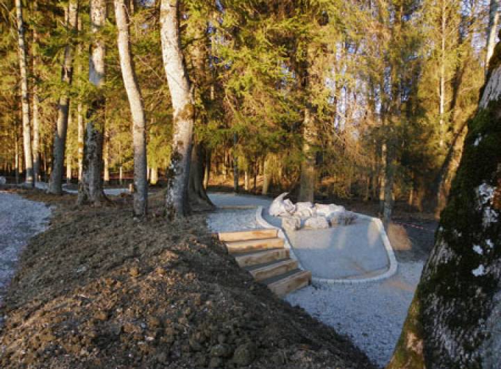 Aménagement du minigolf