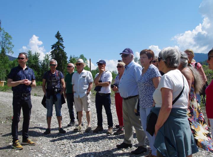Séjour des Roscovites à Praz, 8-12 juin 2023 : visite du plan d'eau - Sylvie Bessy