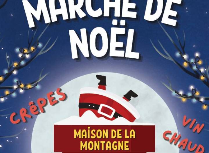Affiche du marché de Noël de Praz des 30 novembre et 1er décembre 2024 - Les Mal-Barrés
