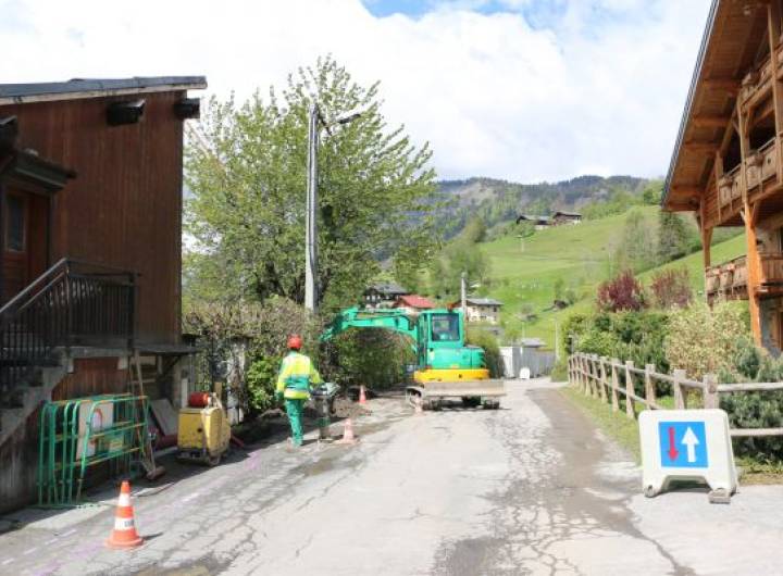 Route de la Tonnaz : travaux sur les réseaux 2