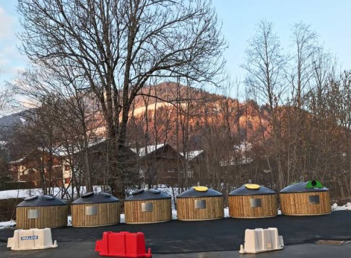 Point de collecte des ordures ménagères