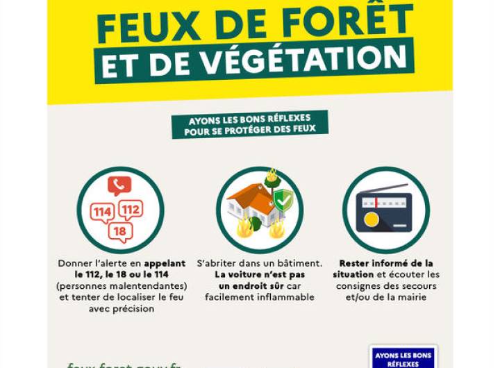 Feux de forêt et de végétation. Ayons les bons réflexes pour se protéger des feux - Gouvernement français