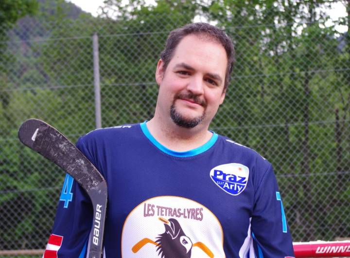 Kévin Grange, président du Roller Hockey Club de Praz-sur-Arly