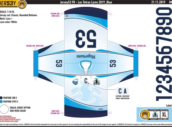 Maillot bleu très clair