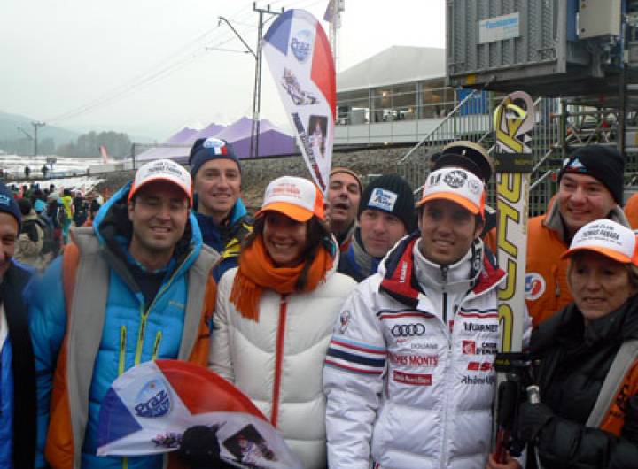 Fête du retour du champion du monde par équipe, Thomas Fanara, le 22 février 2011