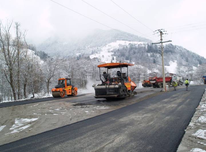Aménagement du parking des Varins, le 24 novembre 2010