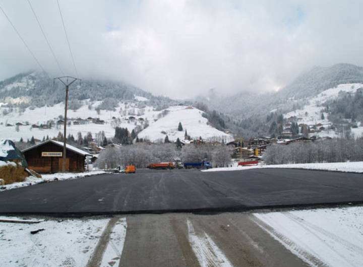 Aménagement du parking des Varins, le 24 novembre 2010