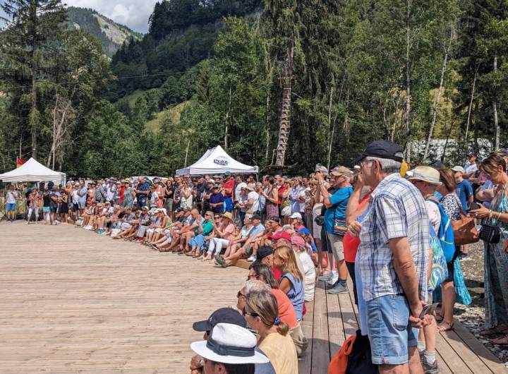 Inauguration du plan d'eau de Praz en juillet 2023 - Marie-Anaïs Lien