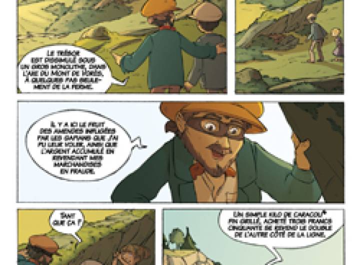 Sentier des contrebandiers : BD servant de guide durant la balade