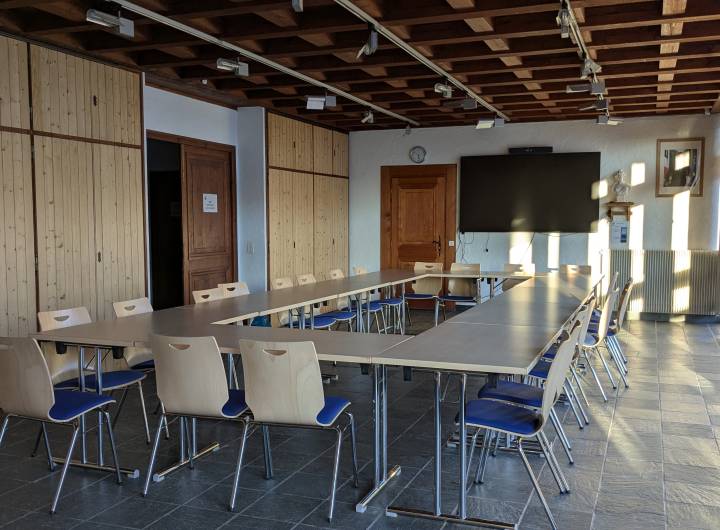 Salle du Conseil municipal : vue sur la salle depuis le fond - Marie-Anaïs Lien