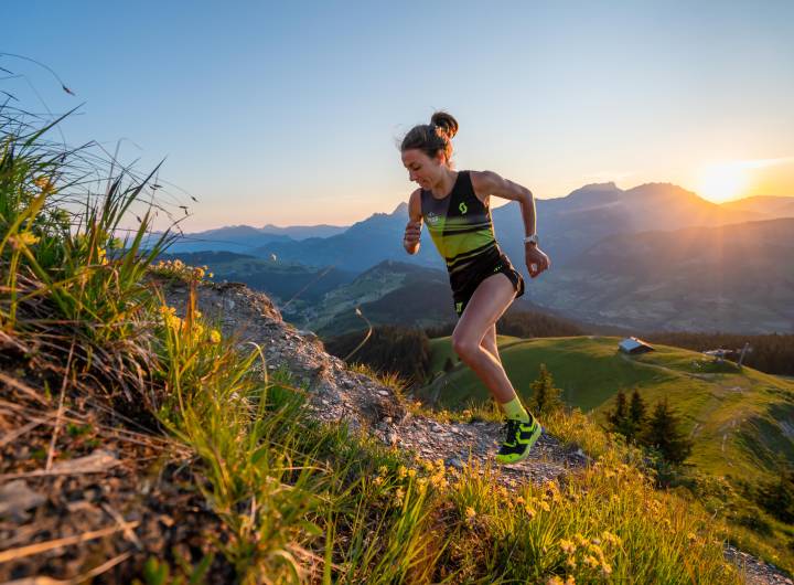 Trail avec notre partenaire sportive, la Team SCOTT, représentée ici par Anne-Lise Rousset