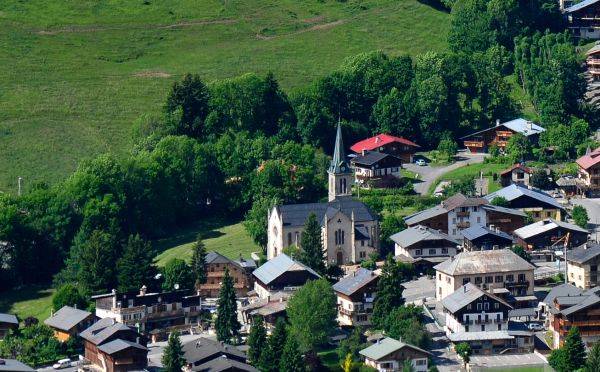 Centre-village de Praz vu du haut