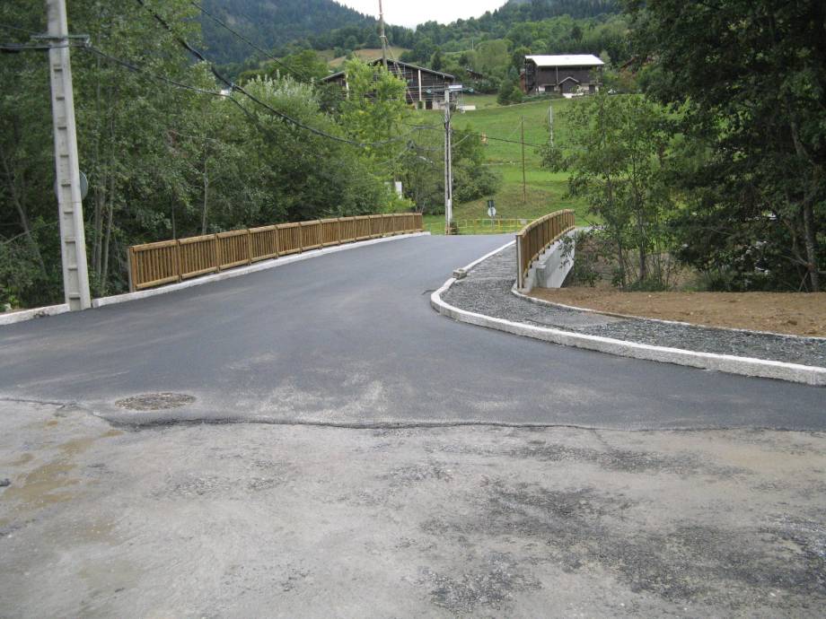 Pont de la Rosière : enrobé du tapis de route achevé le 31 août 2012 - Jean-Paul Jaccaz
