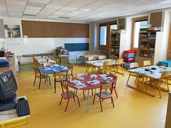 Salle de classe de l'école maternelle Saint-Joseph rénovée, le 4 septembre 2020 - Yann Jaccaz